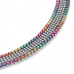 Bracciale in Argento con zirconi